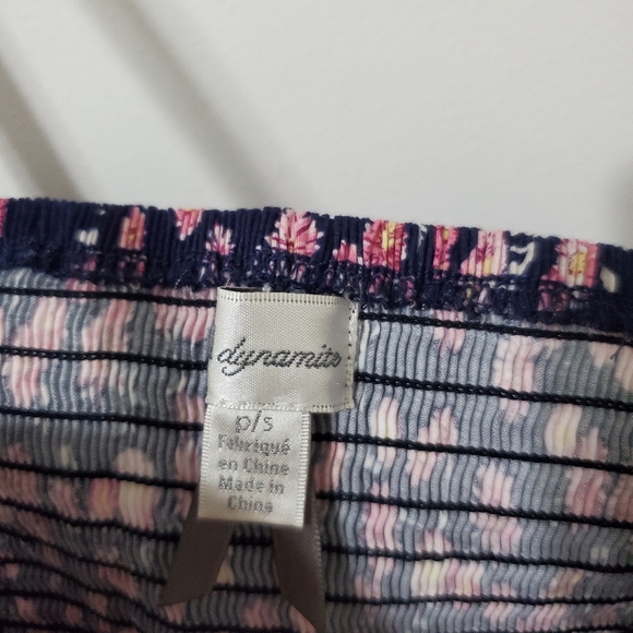 Like New - Dynamite Navy and Pink Floral Dress - S - Picture 3 of 3